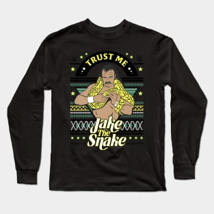 Jake The Snake Christmas Ugly Long Sleeve T-Shirt